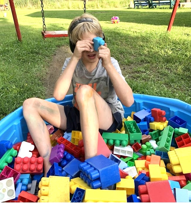 Jeu de Lego au répit