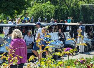 Départ des voiturettes